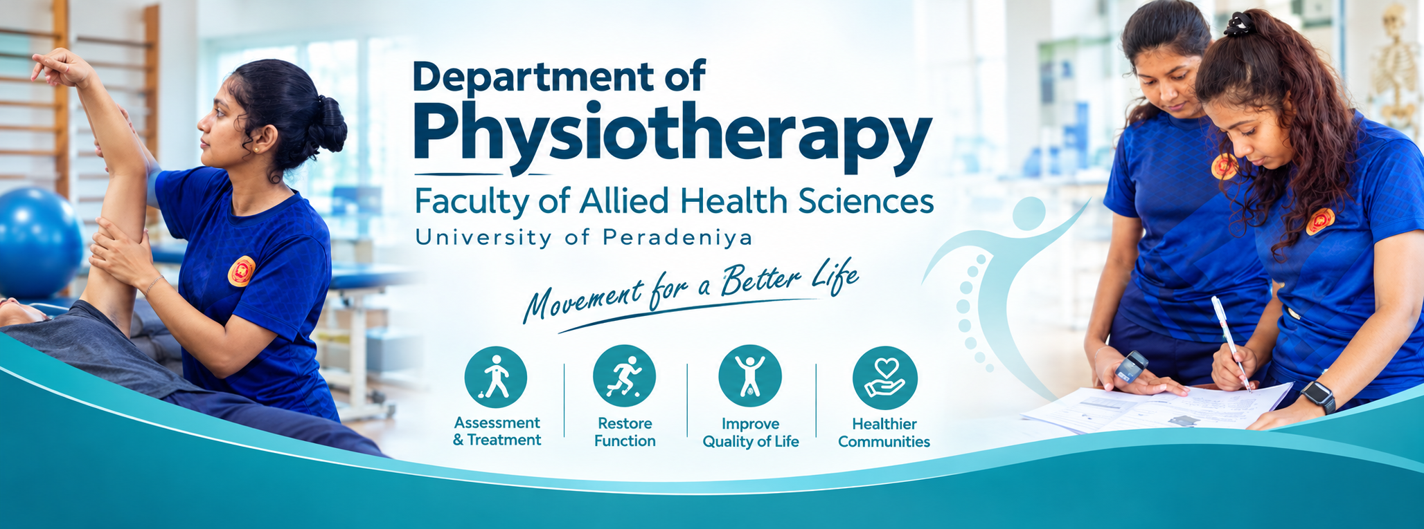 Department of Physiotherapy banner
