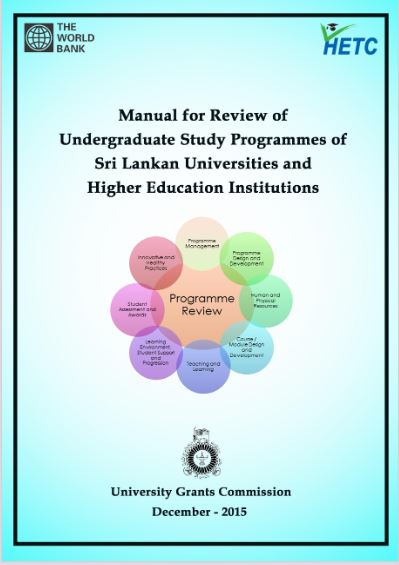 Manual of Study Programme Review