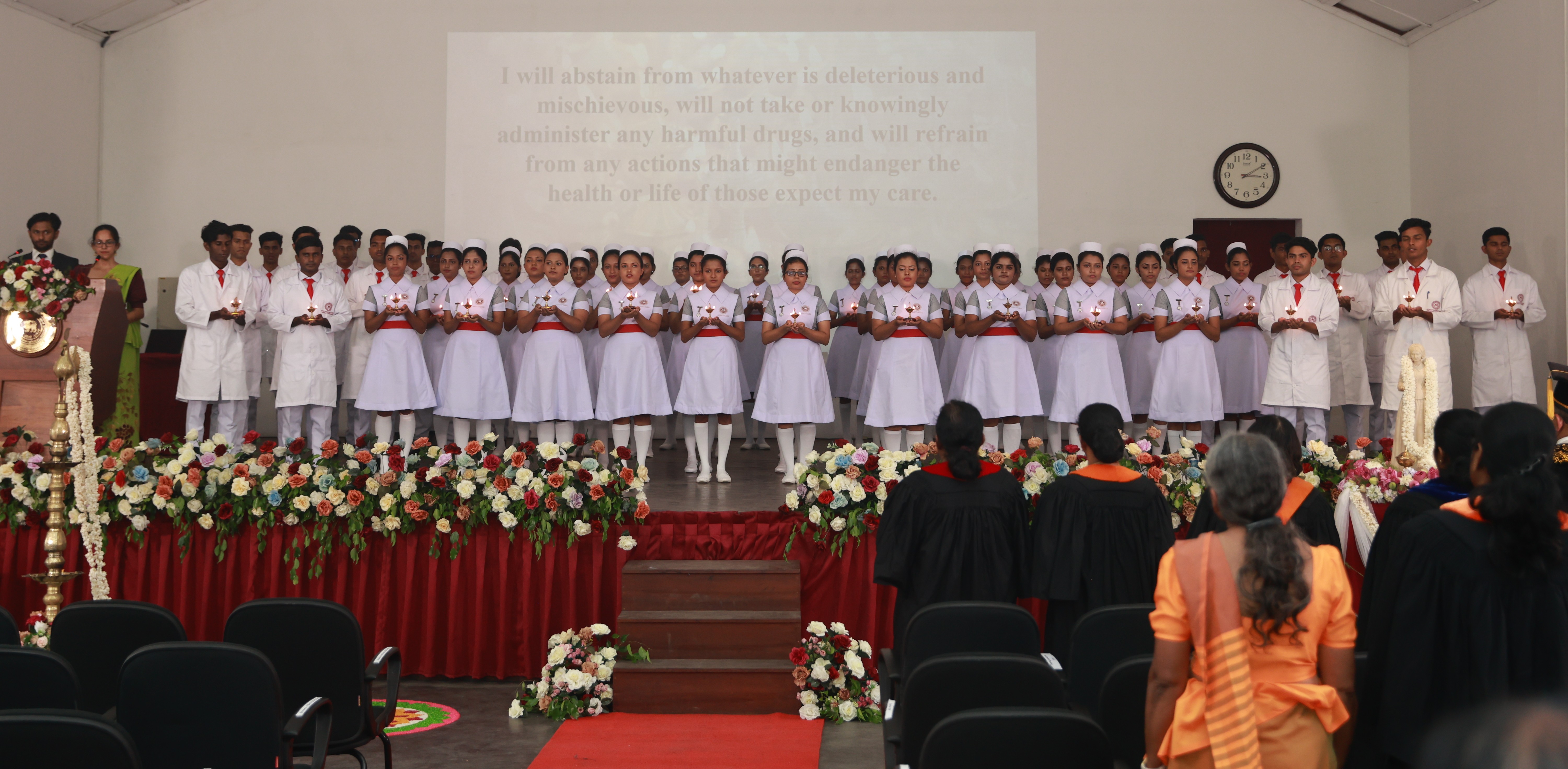 Nursing Pledge Ceremony of batch 2023/2024 – Department of Nursing, Faculty of Allied Health Sciences